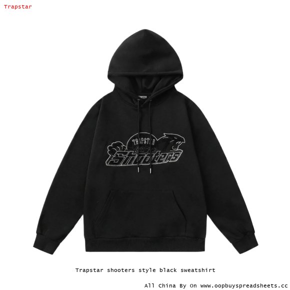 Trapstar shooters style black sweatshirt