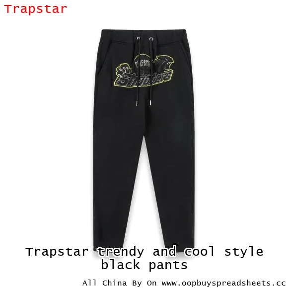 Trapstar trendy and cool style black pants