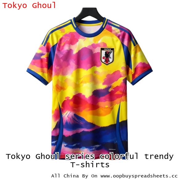 Tokyo Ghoul series colorful trendy T-shirts