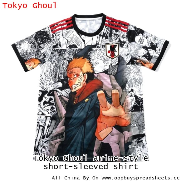 Tokyo Ghoul anime-style short-sleeved shirt