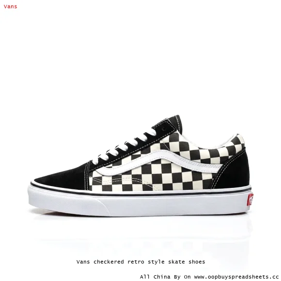 Vans checkered retro style skate shoes