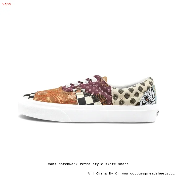 Vans patchwork retro-style skate shoes