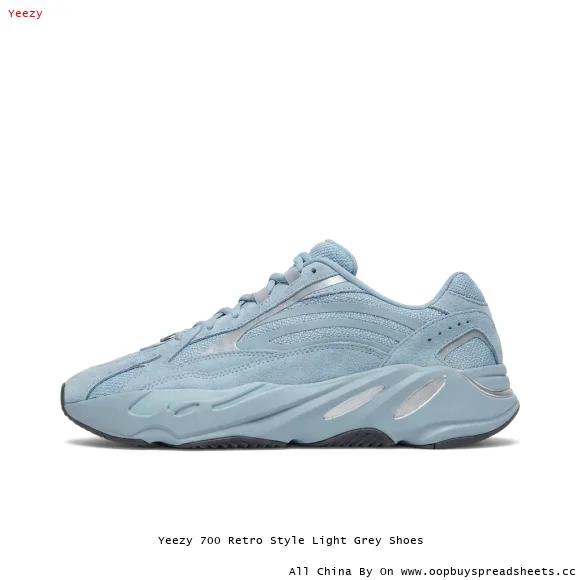 Yeezy 700 Retro Style Light Grey Shoes