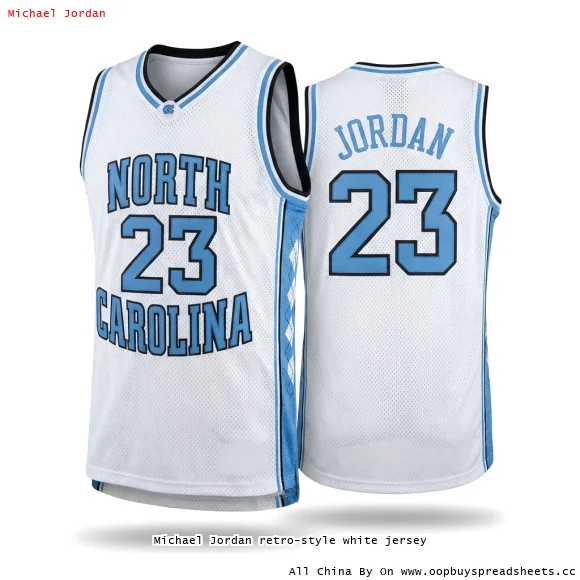 Michael Jordan retro-style white jersey