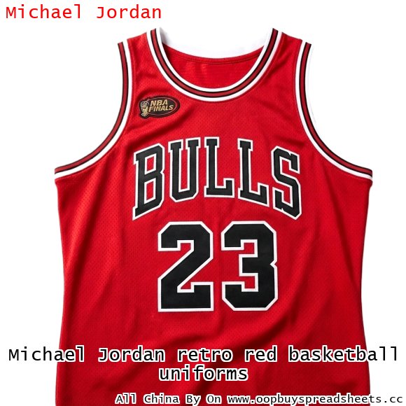 Michael Jordan retro red basketball uniforms