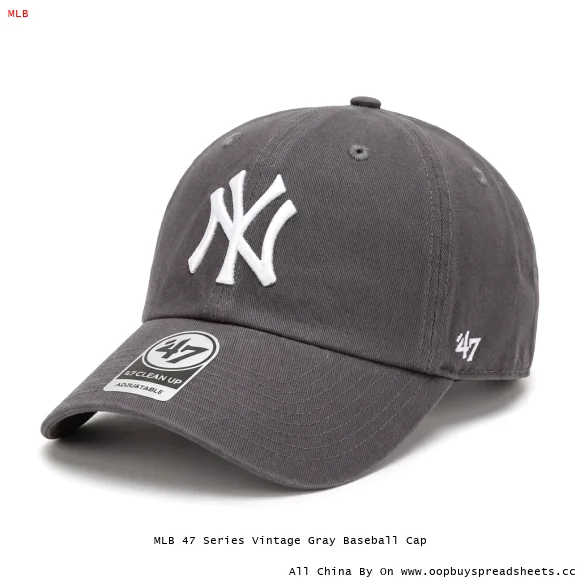 MLB 47 Series Vintage Gray Baseball Cap