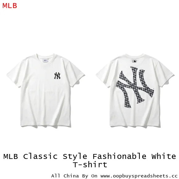MLB Classic Style Fashionable White T-shirt