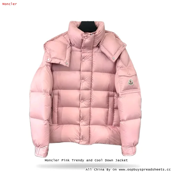 Moncler Pink Trendy and Cool Down Jacket