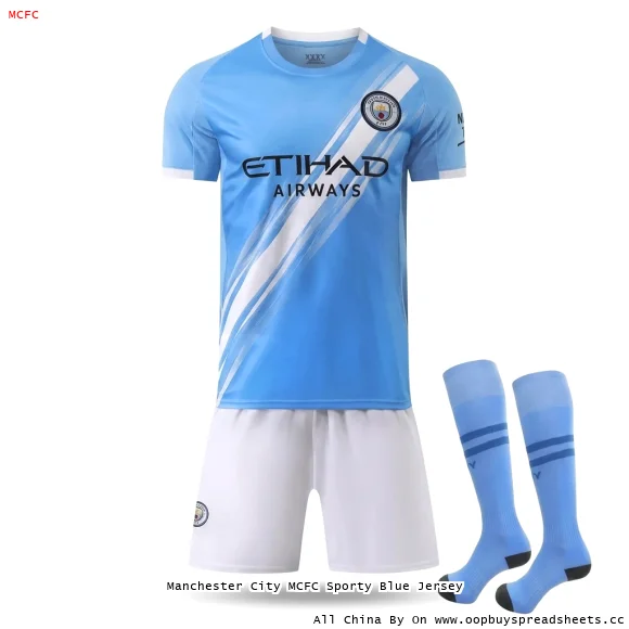 Manchester City MCFC Sporty Blue Jersey