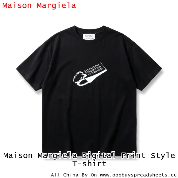Maison Margiela Digital Print Style T-shirt