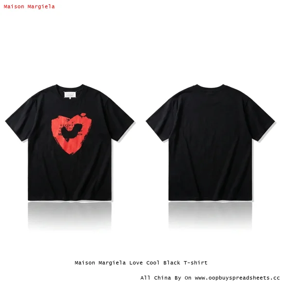 Maison Margiela Love Cool Black T-shirt