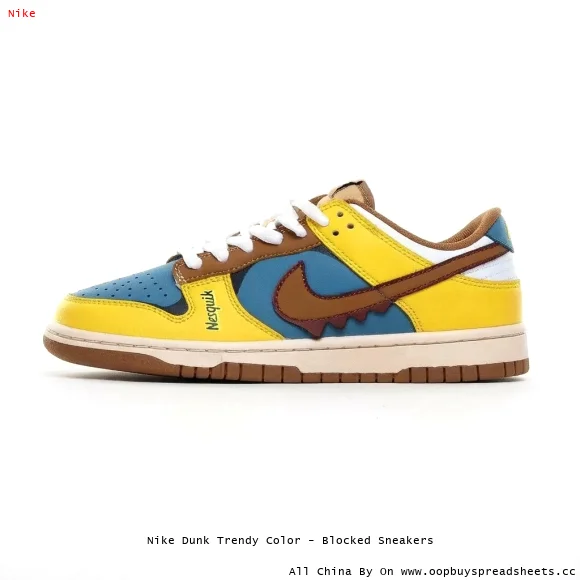 Nike Dunk Trendy Color - Blocked Sneakers