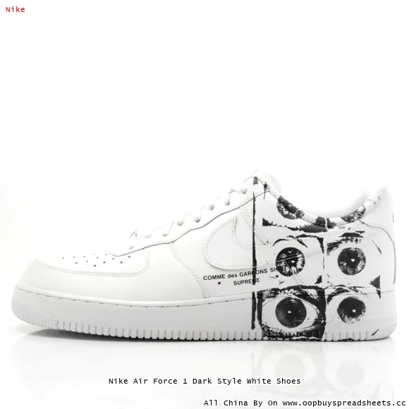 Nike Air Force 1 Dark Style White Shoes