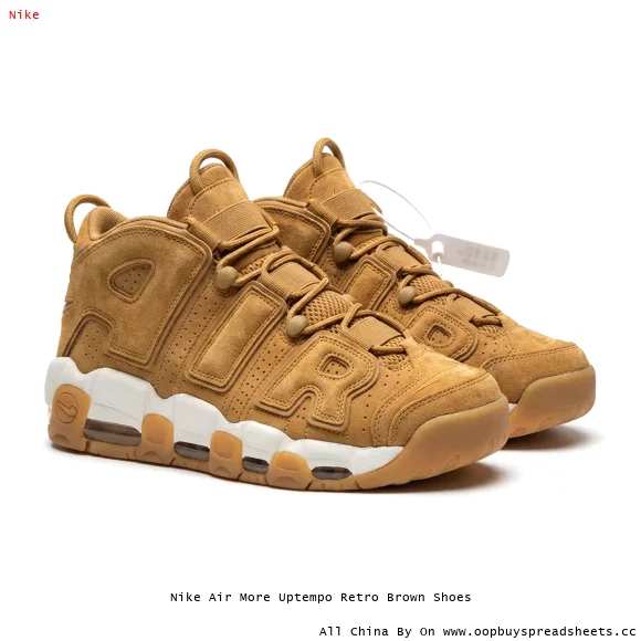 Nike Air More Uptempo Retro Brown Shoes