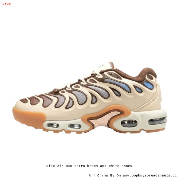 Nike Air Max retro brown and white shoes
