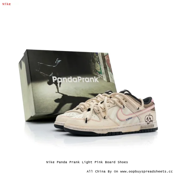 Nike Panda Prank Light Pink Board Shoes