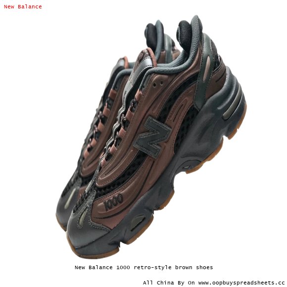 New Balance 1000 retro-style brown shoes