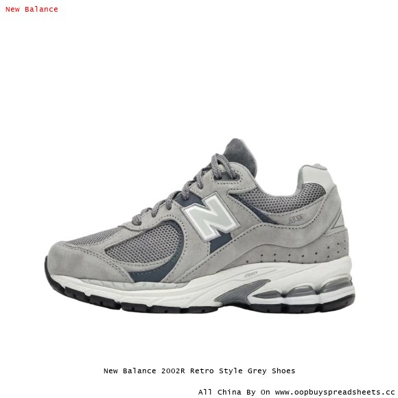 New Balance 2002R Retro Style Grey Shoes