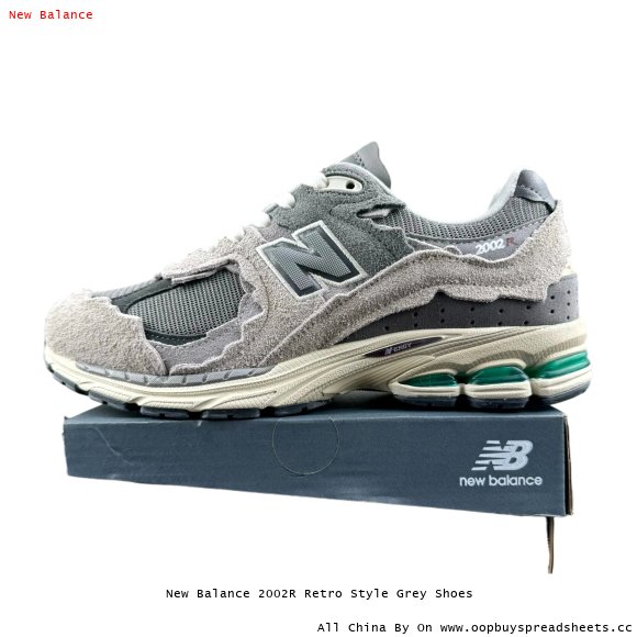 New Balance 2002R Retro Style Grey Shoes