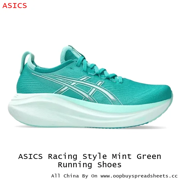 ASICS Racing Style Mint Green Running Shoes