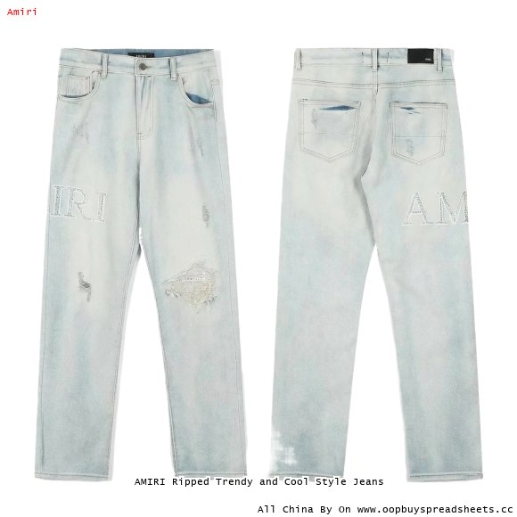 AMIRI Ripped Trendy and Cool Style Jeans