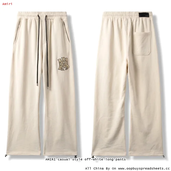 AMIRI casual style off-white long pants