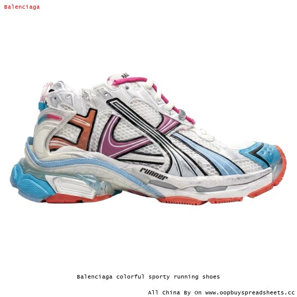 Balenciaga colorful sporty running shoes