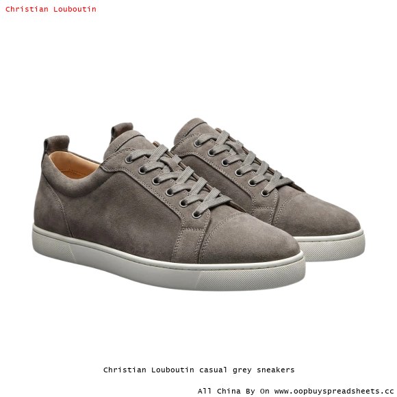 Christian Louboutin casual grey sneakers