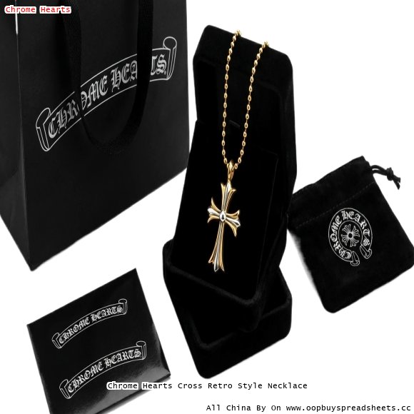 Chrome Hearts Cross Retro Style Necklace