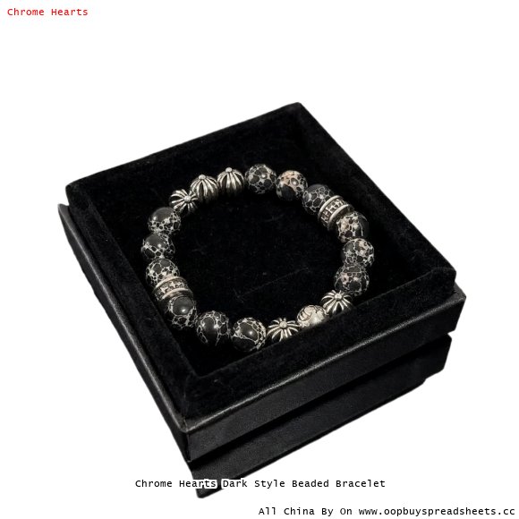 Chrome Hearts Dark Style Beaded Bracelet
