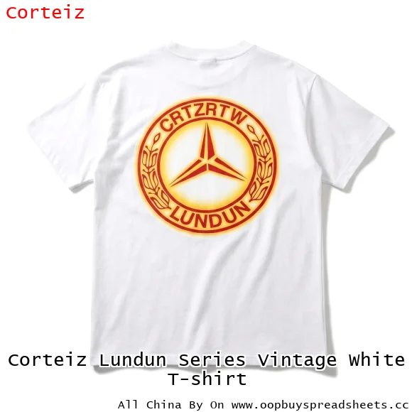 Corteiz Lundun Series Vintage White T-shirt