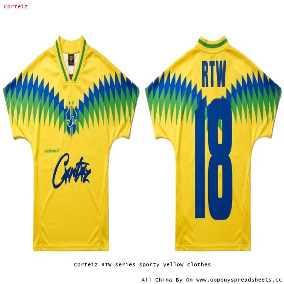 Corteiz RTW series sporty yellow clothes