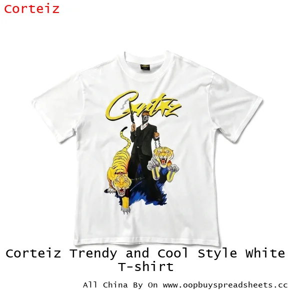 Corteiz Trendy and Cool Style White T-shirt