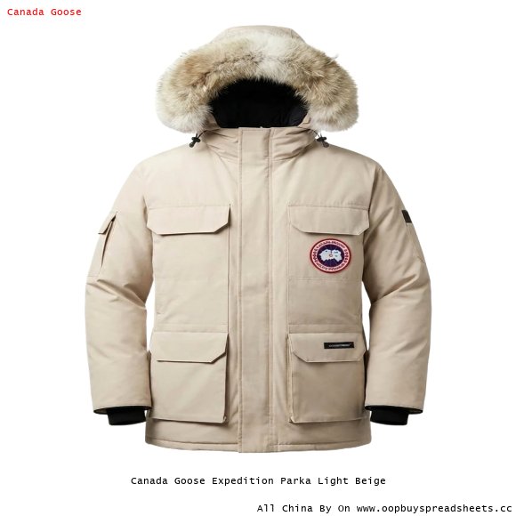 Canada Goose Expedition Parka Light Beige