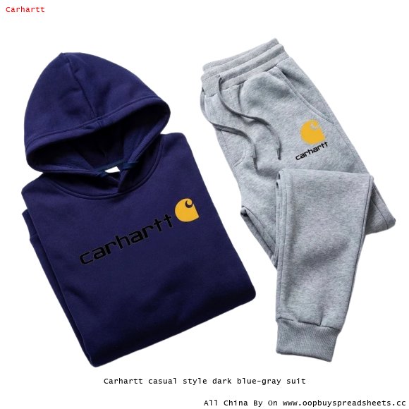 Carhartt casual style dark blue-gray suit