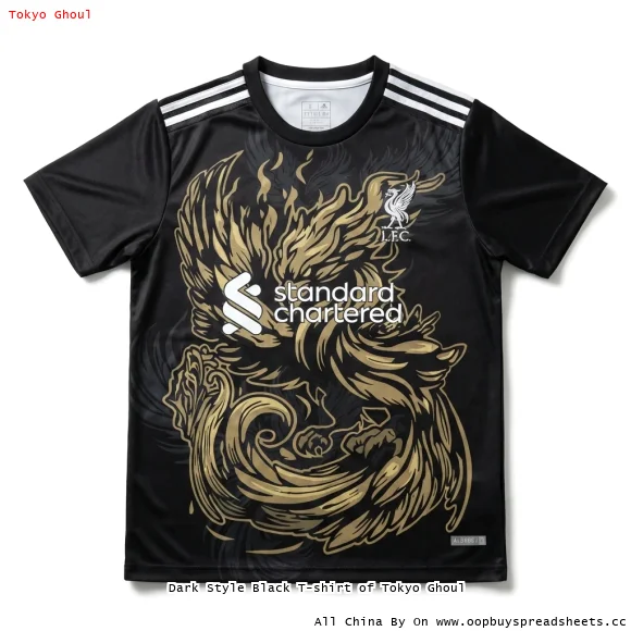 Dark Style Black T-shirt of Tokyo Ghoul