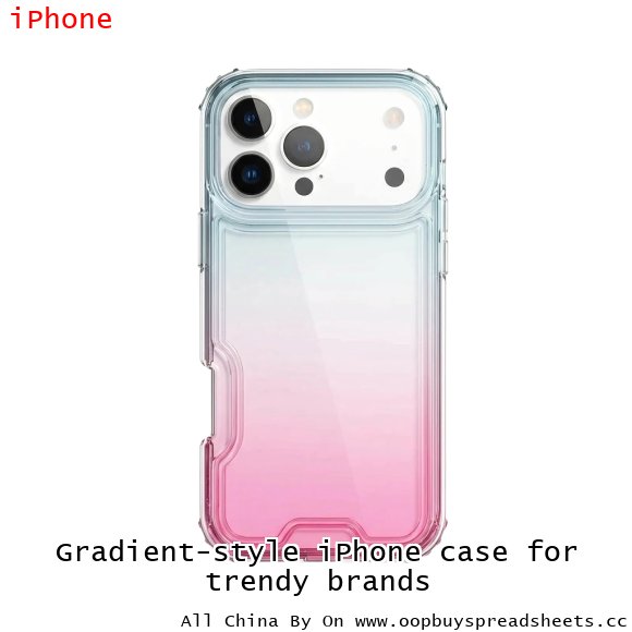 Gradient-style iPhone case for trendy brands