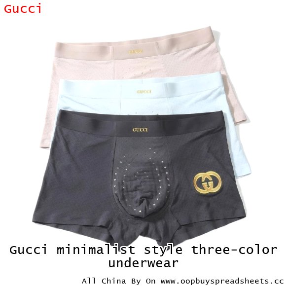 Gucci minimalist style three-color underwear