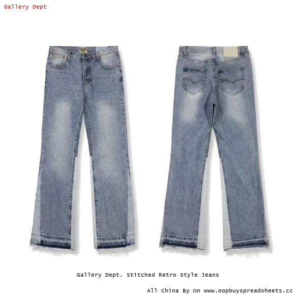 Gallery Dept. Stitched Retro Style Jeans