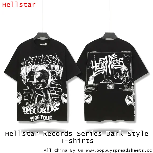 Hellstar Records Series Dark Style T-shirts