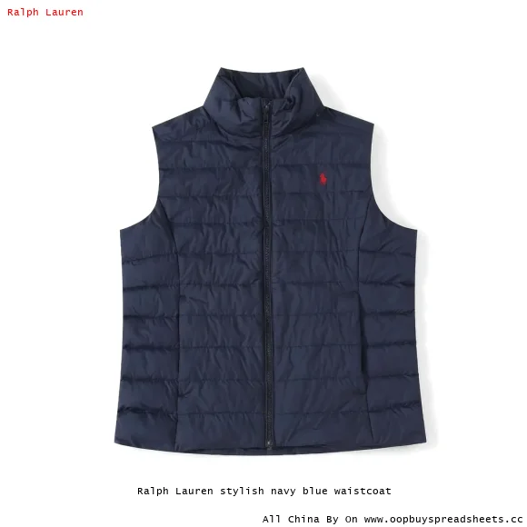 Ralph Lauren stylish navy blue waistcoat