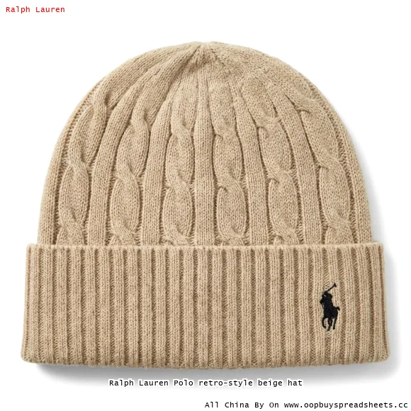 Ralph Lauren Polo retro-style beige hat