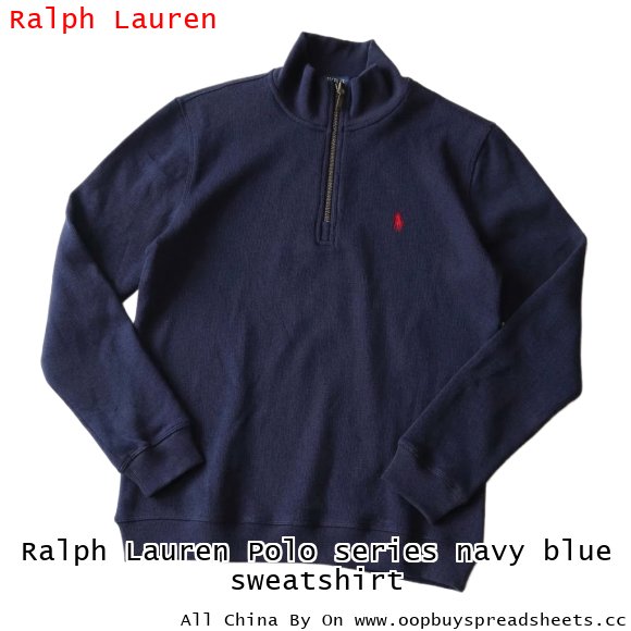 Ralph Lauren Polo series navy blue sweatshirt