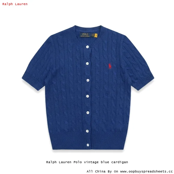 Ralph Lauren Polo vintage blue cardigan