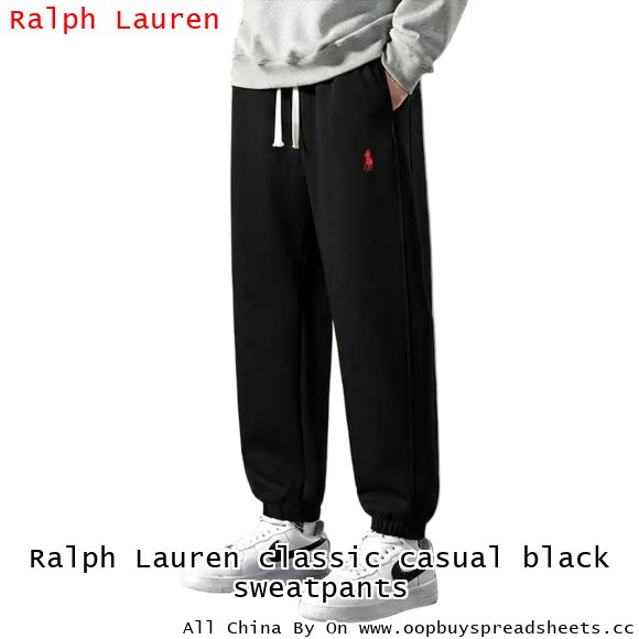 Ralph Lauren classic casual black sweatpants