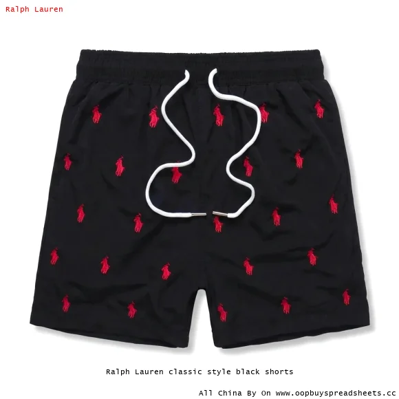 Ralph Lauren classic style black shorts