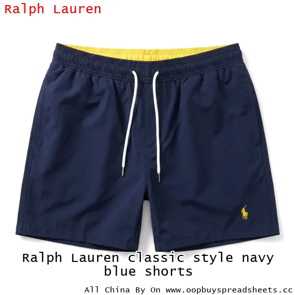 Ralph Lauren classic style navy blue shorts