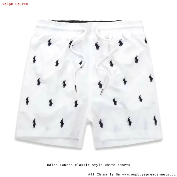 Ralph Lauren classic style white shorts