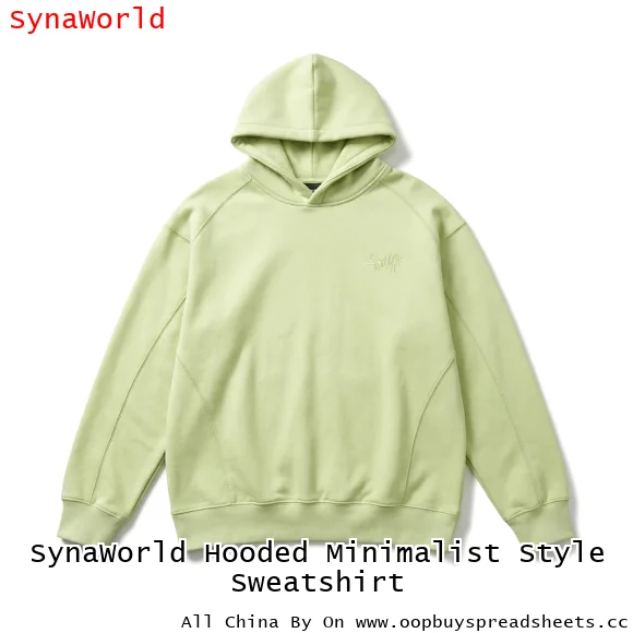 SynaWorld Hooded Minimalist Style Sweatshirt