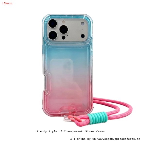 Trendy Style of Transparent iPhone Cases